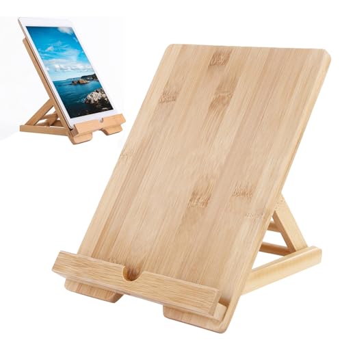 Buhyujkm Tablet-Halter, zusammenklappbarer Tablet-Ständer, 24,8 x 18,5 x 5,3 cm, bezaubernd, kompakt, verstellbar, Desktop-Handy, Kochbuchständer, Ladeloch für PC und Lehrbuch Buhyujkm Tablet-Halter, zusammenklappbarer Tablet-Ständer, 24,8 x 18,5 x 5,3 cm, bezaubernd, kompakt, verstellbar, Desktop-Handy, Kochbuchständer, Ladeloch für PC und Lehrbuch von Buhyujkm