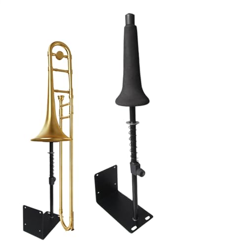 Buhyujkm Trompeten-Wandhalterung, Musikinstrumenten-Halterung, 16,4 x 8,5 x 23 cm, platzsparendes Design, gepolsterte Haken, einfache Installation, Trompete oder Posaune, Eisen + EVA Buhyujkm Trompeten-Wandhalterung, Musikinstrumenten-Halterung, 16,4 x 8,5 x 23 cm, platzsparendes Design, gepolsterte Haken, einfache Installation, Trompete oder Posaune, Eisen + EVA von Buhyujkm