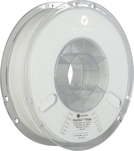 Buildtak PM70106 PolyFlex Flexible Filament, TPU, 0,75 kg Spool, 1,75 mm Durchmesser, Echt Weiß Buildtak PM70106 PolyFlex Flexible Filament, TPU, 0,75 kg Spool, 1,75 mm Durchmesser, Echt Weiß von Buildtak