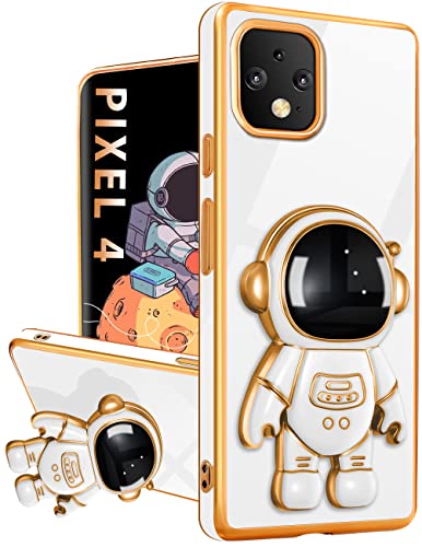 Buleens Für Google Pixel 4 Hülle mit Astronautenständer, Frauen Mädchen Pixel 4 Hüllen, Mädchen Niedlich 6D Weltraum Herz Muster Handyhülle für Google Pixel 4 5,7 Zoll Weiß Buleens Für Google Pixel 4 Hülle mit Astronautenständer, Frauen Mädchen Pixel 4 Hüllen, Mädchen Niedlich 6D Weltraum Herz Muster Handyhülle für Google Pixel 4 5,7 Zoll Weiß von Buleens