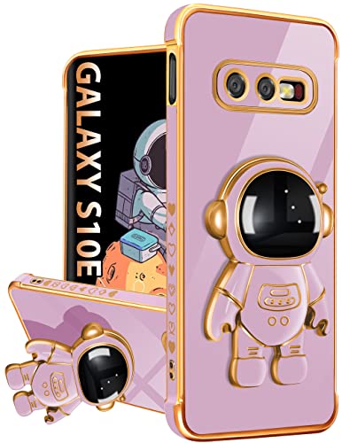 Buleens Für Samsung Galaxy S10E Hülle mit Astronautenständer, Frauen Mädchen Galaxy S10E Hüllen, Girly Cute 6D Outer Space Heart Pattern Phone Cover for Samsung S10E 5.8 Inch Purple Buleens Für Samsung Galaxy S10E Hülle mit Astronautenständer, Frauen Mädchen Galaxy S10E Hüllen, Girly Cute 6D Outer Space Heart Pattern Phone Cover for Samsung S10E 5.8 Inch Purple von Buleens