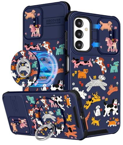 Buleens Schutzhülle für Samsung Galaxy A16 5G, mit Ringständer und Kameraabdeckung, ästhetisch, niedlich, entworfen für Frauen und Mädchen, Cartoon, Kawaii, cooler Hund, kompatibel mit Magsafe Buleens Schutzhülle für Samsung Galaxy A16 5G, mit Ringständer und Kameraabdeckung, ästhetisch, niedlich, entworfen für Frauen und Mädchen, Cartoon, Kawaii, cooler Hund, kompatibel mit Magsafe von Buleens