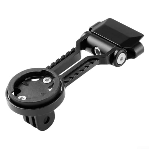 Bulevisiter Fahrradcomputer-Verlängerungshalter, verstellbarer Winkel, Fahrradzubehör, Aluminium-GPS-Gerätehalterung, kompatibel mit integriertem Design (A) von Bulevisiter