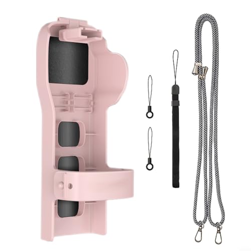 Bulevisiter Kamera-Schutzhülle, Schutzhülle für Osmo Pocket 3, Aufbewahrungsbox mit Filter-Speicherkartenfächern, stoßfestes PC-Material, Abdeckung (Rosa) von Bulevisiter