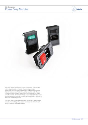 Bulgin BZV03/Z0000/05 Netz-Steckverbinder 1St. Bulgin BZV03/Z0000/05 Netz-Steckverbinder 1St. von Bulgin