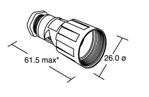 Bulgin PX0800 Rundstecker Stecker, Einbau Serie (Rundsteckverbinder): PX08 1St. von Bulgin