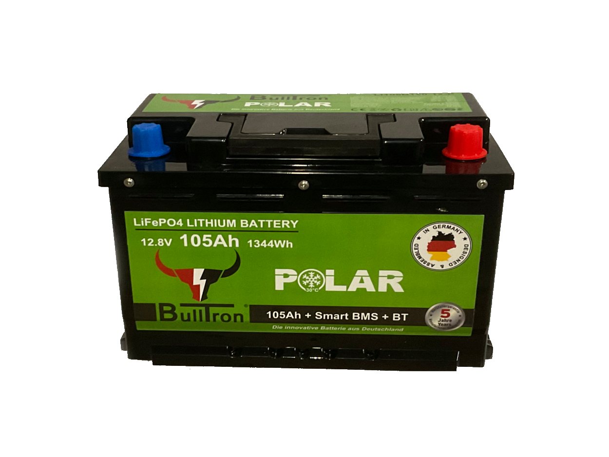 BullTron BullTron 105Ah 12,8V Polar LiFePO4 Akku Smart BMS BluetoothApp Heizung Batterie BullTron BullTron 105Ah 12,8V Polar LiFePO4 Akku Smart BMS BluetoothApp Heizung Batterie von BullTron