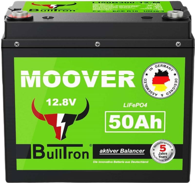 BullTron BullTron Mover 50Ah Batterie mit 50A Dauer- und 300A Kurzzeitstrom Batterie von BullTron