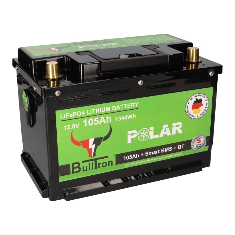 BullTron LiFePO4 12,8V 105Ah Smart BMS Bluetooth Polar mit 0% MwSt nach §12 Abs. 3 UstG BullTron LiFePO4 12,8V 105Ah Smart BMS Bluetooth Polar mit 0% MwSt nach §12 Abs. 3 UstG von BullTron