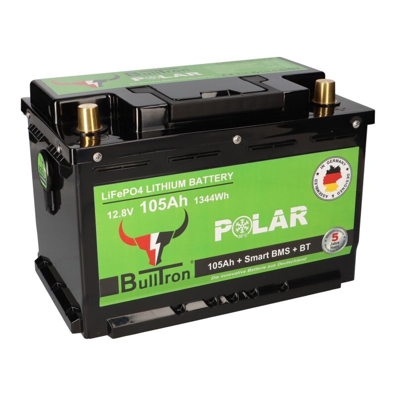 BullTron LiFePO4 12,8V 105Ah Smart BMS Bluetooth Polar mit 0% MwSt nach §12 Abs. 3 UstG BullTron LiFePO4 12,8V 105Ah Smart BMS Bluetooth Polar mit 0% MwSt nach §12 Abs. 3 UstG von BullTron