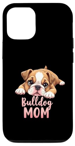 Englische Bulldogge, Mutter, Hund, Bulldogge, Mama, niedlicher Welpe Hülle für iPhone 12/12 Pro von Bulldog Fun Designs