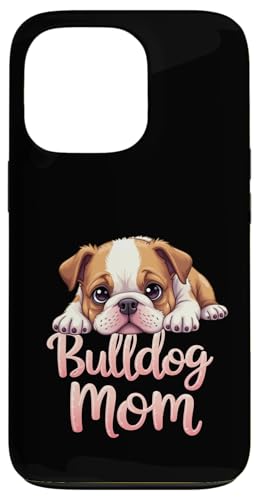 Englische Bulldogge, Mutter, Hund, Bulldogge, Mama, niedlicher Welpe Hülle für iPhone 13 Pro von Bulldog Fun Designs