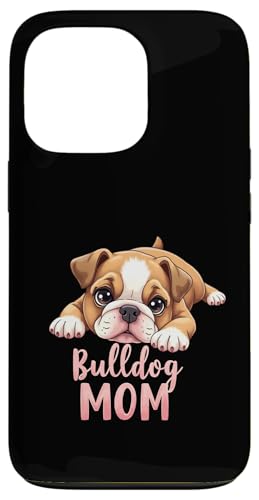 Englische Bulldogge, Mutter, Hund, Bulldogge, Mama, niedlicher Welpe Hülle für iPhone 13 Pro von Bulldog Fun Designs