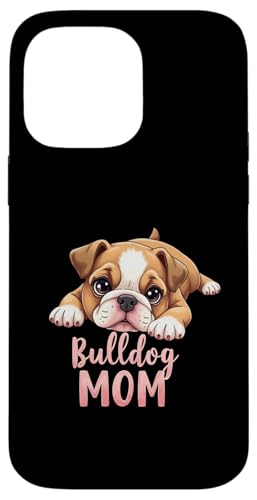 Englische Bulldogge, Mutter, Hund, Bulldogge, Mama, niedlicher Welpe Hülle für iPhone 14 Pro Max von Bulldog Fun Designs