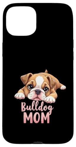 Englische Bulldogge, Mutter, Hund, Bulldogge, Mama, niedlicher Welpe Hülle für iPhone 15 Plus von Bulldog Fun Designs