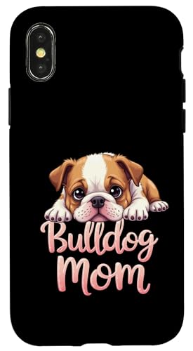 Englische Bulldogge, Mutter, Hund, Bulldogge, Mama, niedlicher Welpe Hülle für iPhone X/XS von Bulldog Fun Designs