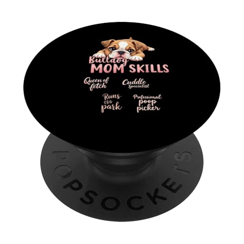 Lustiges englisches Bulldoggen-Zitat PopSockets Klebender PopGrip von Bulldog Fun Designs