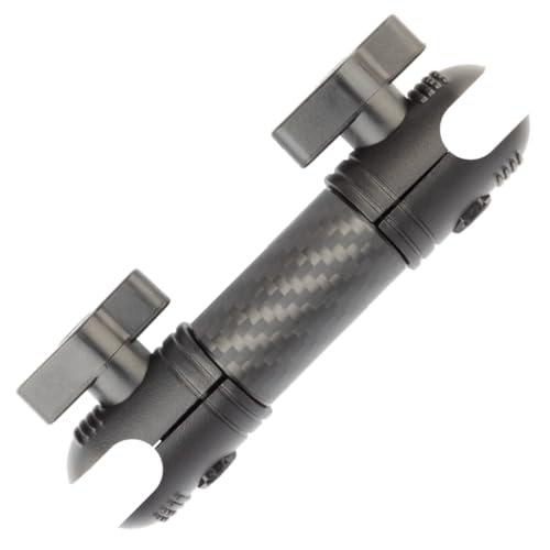 Bulletpoint Mounting Solutions Armaturenbrett-Halterung, 11,9 cm Arm, kompatibel mit iPhone und Android-Smartphones, passend für 20-mm-Aufsatzkugel (mattschwarze Kohlefaser) von Bulletpoint