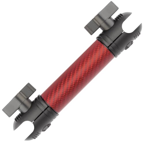 Bulletpoint Mounting Solutions Armaturenbrett-Halterung, 15 cm Arm, kompatibel mit iPhone und Android-Smartphones, passend für 20 mm Befestigungskugel (matte rote Kohlefaser) von Bulletpoint