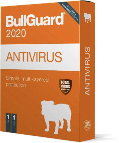 Bullguard AntiVirus 2020 Retail 1U Jahreslizenz, 1 Lizenz Windows Antivirus von Bullguard