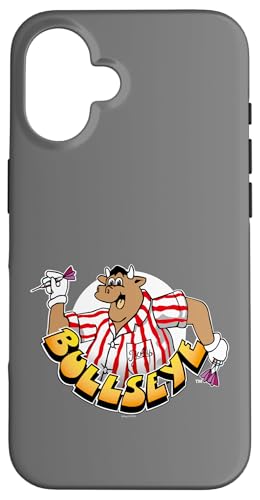 Bullseye Bully mit weißem Kreis und Dartpfeilen Vatertag Hülle für iPhone 16 von Bullseye