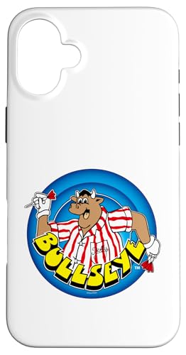 Bullseye Bully rot und weiß gestreift Vatertag Hülle für iPhone 16 Plus Bullseye Bully rot und weiß gestreift Vatertag Hülle für iPhone 16 Plus von Bullseye