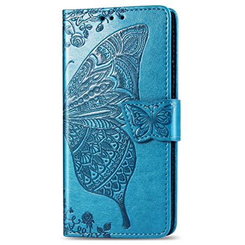 für Huawei P Smart Z Hülle Flip Lederhülle, Huawei P Smart Z Handyhülle Book PU Leder TPU Bumper Wallet Case Tasche Huawei P Smart Z mit Kartenfach Magnet Kartenfach Schutzhülle für Huawei P Smart Z von Bumina