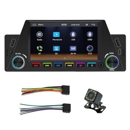 Bumiva 1 Din 4,7 Autoradio Kabelloses Carplay Android Auto Mirrorlink RGB BT USB Type-C Aufladen FM Stereo Rückfahrkamera Bumiva 1 Din 4,7 Autoradio Kabelloses Carplay Android Auto Mirrorlink RGB BT USB Type-C Aufladen FM Stereo Rückfahrkamera von Bumiva