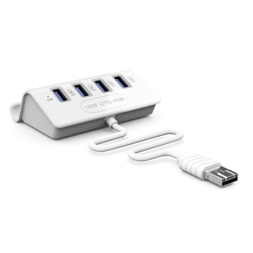 Bumiva 4-in-1-Hub, Telefonständer, Halterung, USB-C-Kabelsplitter, USB 2.0-Verlängerungsadapter, Konverter, Ladestation, OTG-Adapter Bumiva 4-in-1-Hub, Telefonständer, Halterung, USB-C-Kabelsplitter, USB 2.0-Verlängerungsadapter, Konverter, Ladestation, OTG-Adapter von Bumiva