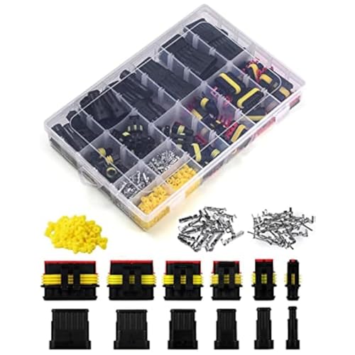 Bumiva 800-Teiliges Kfz-Elektrik-Steckverbinder-Set für Kfz-Elektrikkabel-Steckverbinder, 1/2/3/4/5/6-Polige Steckverbinder Bumiva 800-Teiliges Kfz-Elektrik-Steckverbinder-Set für Kfz-Elektrikkabel-Steckverbinder, 1/2/3/4/5/6-Polige Steckverbinder von Bumiva