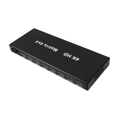 Bumiva -Kompatibler Matrix 4 X 4 Switch Splitter 4K 30Hz mit Audioausgang, Unterstützt 3D-Funktion für DVD, HDTV, TV-Box, Projektor, EU-Stecker Bumiva -Kompatibler Matrix 4 X 4 Switch Splitter 4K 30Hz mit Audioausgang, Unterstützt 3D-Funktion für DVD, HDTV, TV-Box, Projektor, EU-Stecker von Bumiva