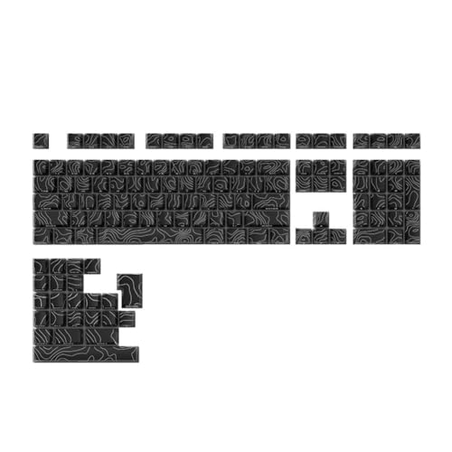 Bumiva PBT-Tastenkappen mit Seitlichem Druck, Beleuchtete Tastenkappen mit Topografischem Sublimationsdruck, Cherry-Profil für Mx-Gamer-Mechanik-Tastatur Bumiva PBT-Tastenkappen mit Seitlichem Druck, Beleuchtete Tastenkappen mit Topografischem Sublimationsdruck, Cherry-Profil für Mx-Gamer-Mechanik-Tastatur von Bumiva