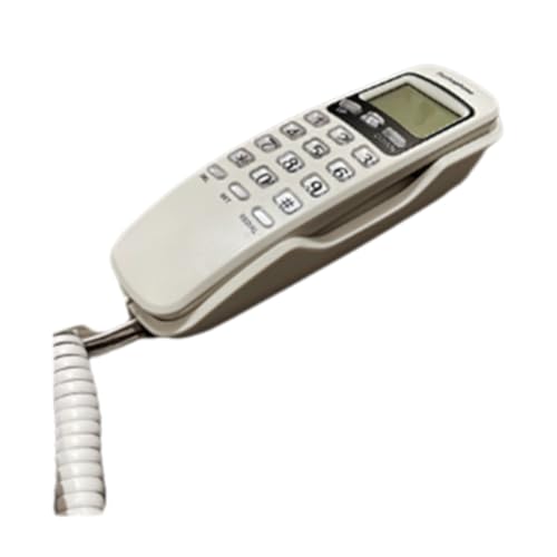 Bumiva Wandmontiertes Schnurgebundenes Telefon mit Anruferanzeige, Kabelgebundenes Festnetztelefon für Zuhause, Hotel, Büro Bumiva Wandmontiertes Schnurgebundenes Telefon mit Anruferanzeige, Kabelgebundenes Festnetztelefon für Zuhause, Hotel, Büro von Bumiva