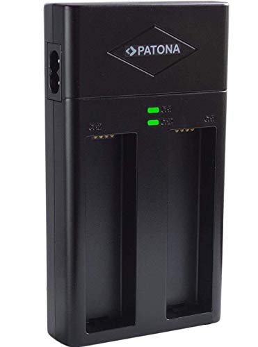 PATONA Dual Ladegerät für DJI Osmo Handheld 4K Zenmuse X3 X5 X5R - Ersatz für Akku DJI OSMO Part 7 HB01-522365 von Bundlestar