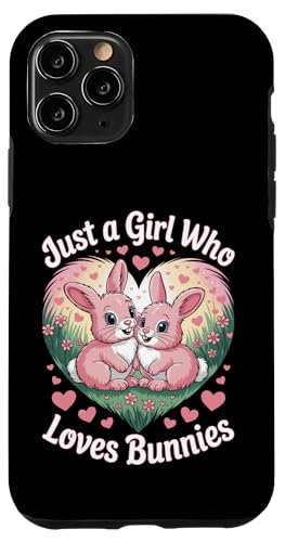 Just a Girl Who Loves Bunnies süßes Kaninchenherz Hülle für iPhone 11 Pro Just a Girl Who Loves Bunnies süßes Kaninchenherz Hülle für iPhone 11 Pro von Bunny Bunny Lovers