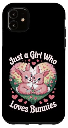 Just a Girl Who Loves Bunnies süßes Kaninchenherz Hülle für iPhone 11 Just a Girl Who Loves Bunnies süßes Kaninchenherz Hülle für iPhone 11 von Bunny Bunny Lovers