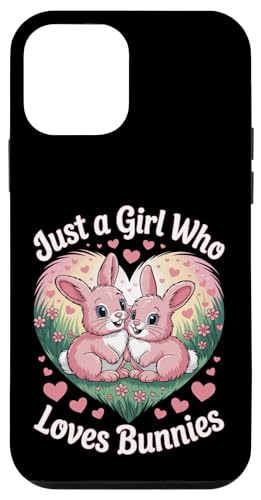 Just a Girl Who Loves Bunnies süßes Kaninchenherz Hülle für iPhone 12 mini Just a Girl Who Loves Bunnies süßes Kaninchenherz Hülle für iPhone 12 mini von Bunny Bunny Lovers