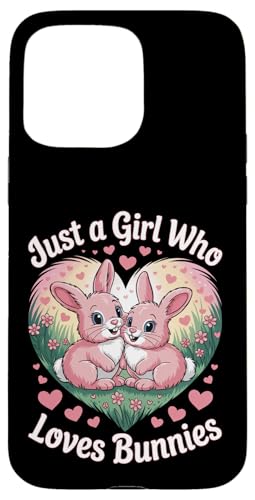 Just a Girl Who Loves Bunnies süßes Kaninchenherz Hülle für iPhone 15 Pro Max Just a Girl Who Loves Bunnies süßes Kaninchenherz Hülle für iPhone 15 Pro Max von Bunny Bunny Lovers