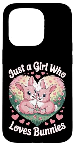 Just a Girl Who Loves Bunnies süßes Kaninchenherz Hülle für iPhone 15 Pro Just a Girl Who Loves Bunnies süßes Kaninchenherz Hülle für iPhone 15 Pro von Bunny Bunny Lovers