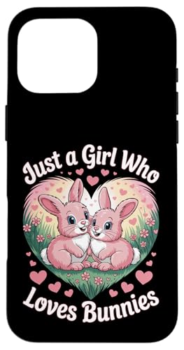 Just a Girl Who Loves Bunnies süßes Kaninchenherz Hülle für iPhone 16 Pro Max Just a Girl Who Loves Bunnies süßes Kaninchenherz Hülle für iPhone 16 Pro Max von Bunny Bunny Lovers