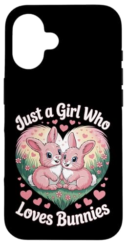 Just a Girl Who Loves Bunnies süßes Kaninchenherz Hülle für iPhone 16 Just a Girl Who Loves Bunnies süßes Kaninchenherz Hülle für iPhone 16 von Bunny Bunny Lovers
