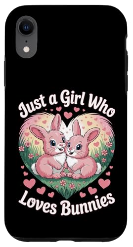 Just a Girl Who Loves Bunnies süßes Kaninchenherz Hülle für iPhone XR Just a Girl Who Loves Bunnies süßes Kaninchenherz Hülle für iPhone XR von Bunny Bunny Lovers