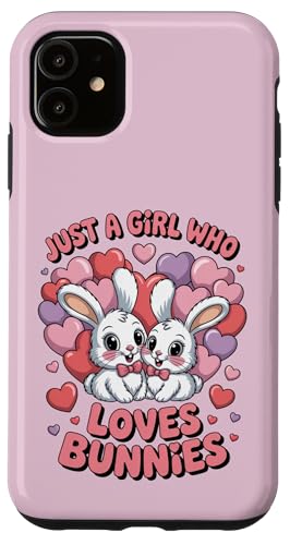 Nur ein Mädchen, das Hasen liebt Süßes Hasenpaar Hülle für iPhone 11 Nur ein Mädchen, das Hasen liebt Süßes Hasenpaar Hülle für iPhone 11 von Bunny Bunny Lovers
