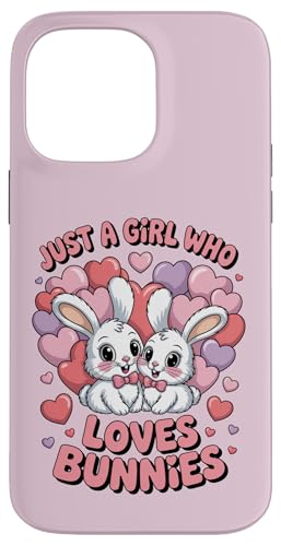 Nur ein Mädchen, das Hasen liebt Süßes Hasenpaar Hülle für iPhone 14 Pro Max von Bunny Bunny Lovers
