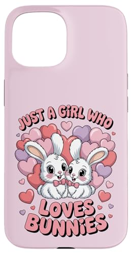 Nur ein Mädchen, das Hasen liebt Süßes Hasenpaar Hülle für iPhone 15 Nur ein Mädchen, das Hasen liebt Süßes Hasenpaar Hülle für iPhone 15 von Bunny Bunny Lovers