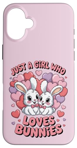 Nur ein Mädchen, das Hasen liebt Süßes Hasenpaar Hülle für iPhone 16 Plus Nur ein Mädchen, das Hasen liebt Süßes Hasenpaar Hülle für iPhone 16 Plus von Bunny Bunny Lovers