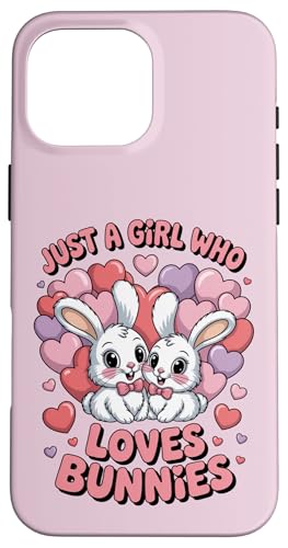 Nur ein Mädchen, das Hasen liebt Süßes Hasenpaar Hülle für iPhone 16 Pro Max Nur ein Mädchen, das Hasen liebt Süßes Hasenpaar Hülle für iPhone 16 Pro Max von Bunny Bunny Lovers