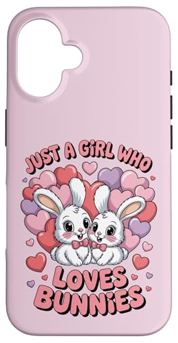 Nur ein Mädchen, das Hasen liebt Süßes Hasenpaar Hülle für iPhone 16 von Bunny Bunny Lovers