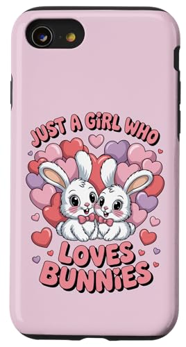 Nur ein Mädchen, das Hasen liebt Süßes Hasenpaar Hülle für iPhone SE (2020) / 7 / 8 von Bunny Bunny Lovers