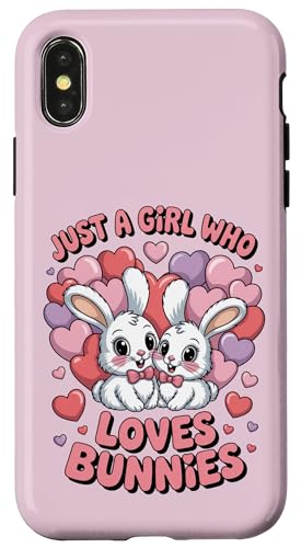 Nur ein Mädchen, das Hasen liebt Süßes Hasenpaar Hülle für iPhone X/XS Nur ein Mädchen, das Hasen liebt Süßes Hasenpaar Hülle für iPhone X/XS von Bunny Bunny Lovers
